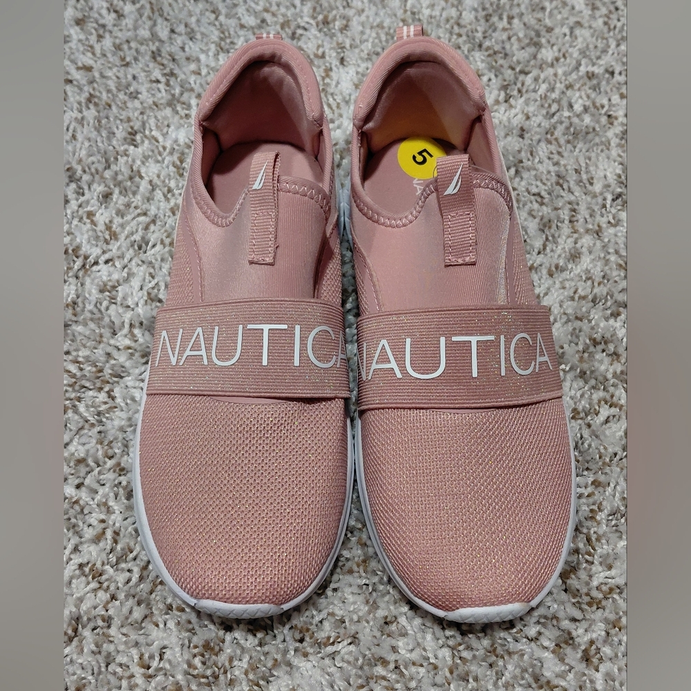 Nautica Girls Blush Pink Slip-On Shoes